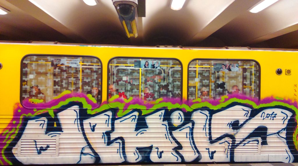 UCHILS-Graffiti on the Berlin Subway